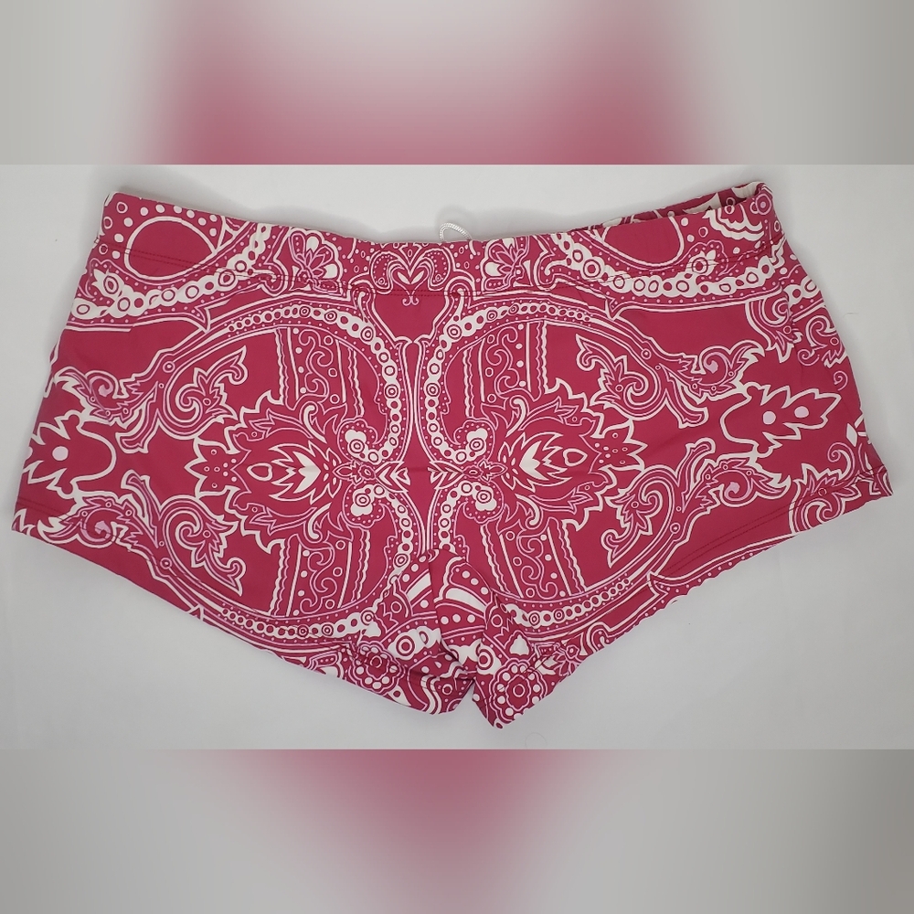 Gucci - Size L- Men Brief -Red and White Patterned Swim Brief- "Like New".